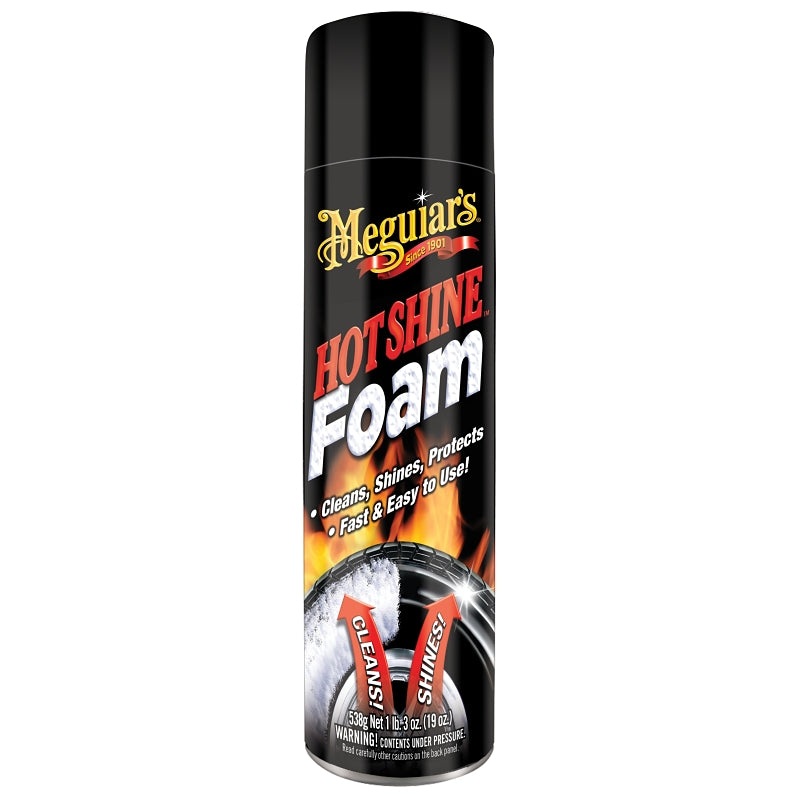 Meguiar’s G13919 Tire Foam, 19 oz, Liquid, Mild Ammonia