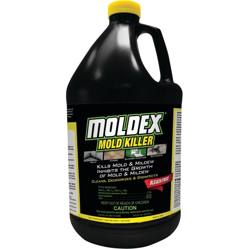 Moldex 5520 Mold and Mildew Killer, 1 gal, Liquid, Floral, Clear, Pack of 4
