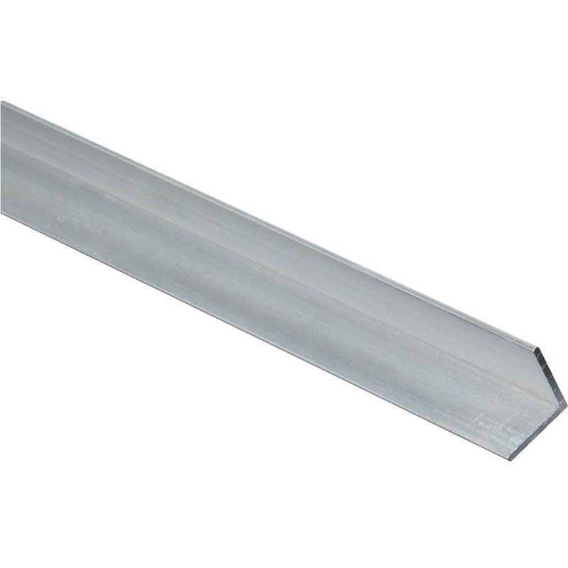 National Hardware 4203BC Series N258-285 Angle Stock, 3/4 in L Leg, 96 in L, 1/16 in Thick, Aluminum, Mill