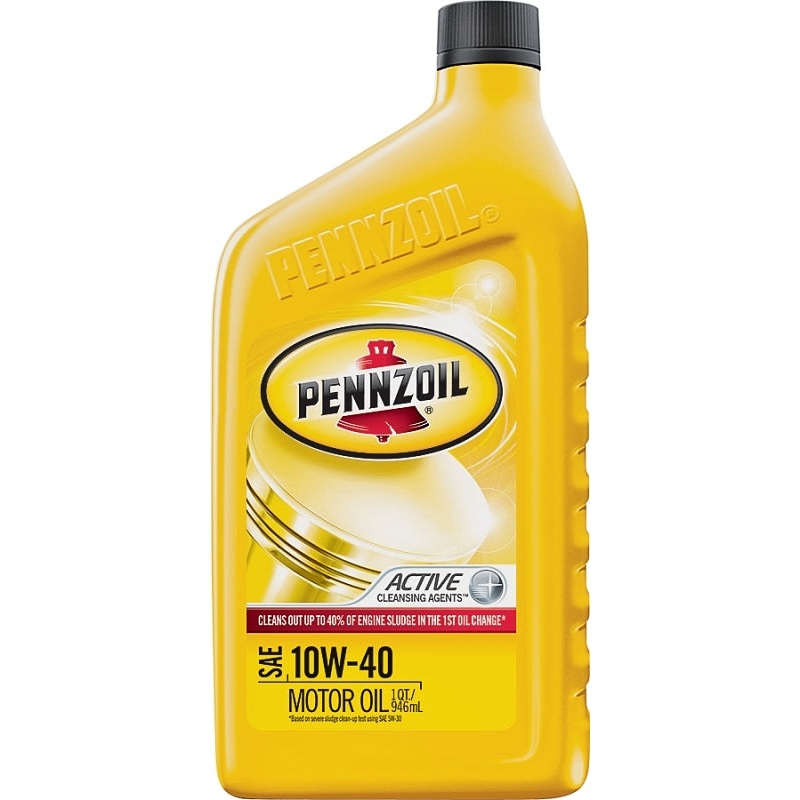 Pennzoil 550035160/3653 Motor Oil, 10W-40, 6/PK, 1 qt Bottle, Pack of 6