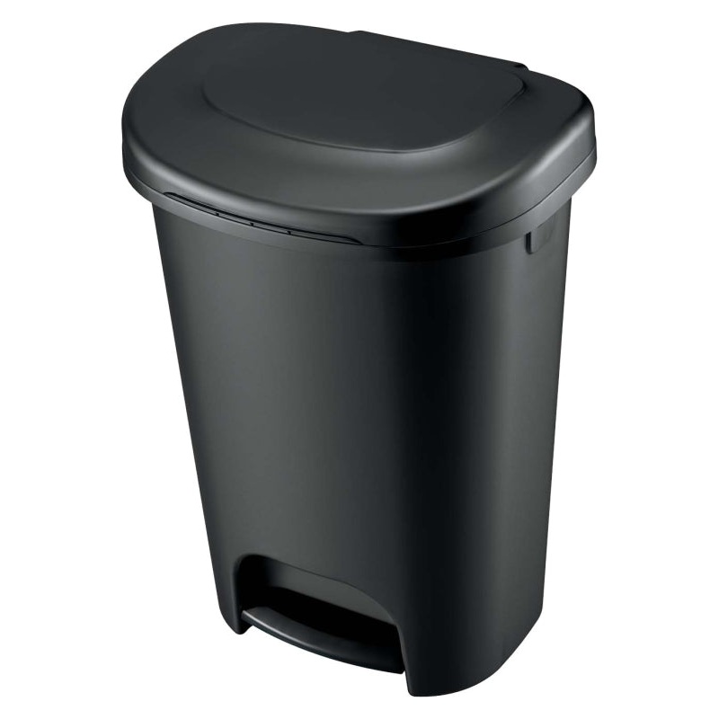 Rubbermaid 1843028 Trash Can, 13 gal Capacity, Black, Pack of 4