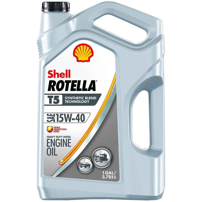 Shell Rotella T5 550045348 Engine Oil, 15W-40, 1 gal Jug, Pack of 3