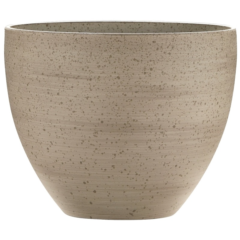 Southern Patio HDR-091608 Planter, 9 in H, Egg, Plastic/Resin, White, Stone Aesthetic