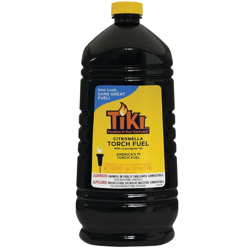 Tiki 1216151 Citronella Torch Fuel, 128 oz Bottle, Lemongrass, Pack of 4