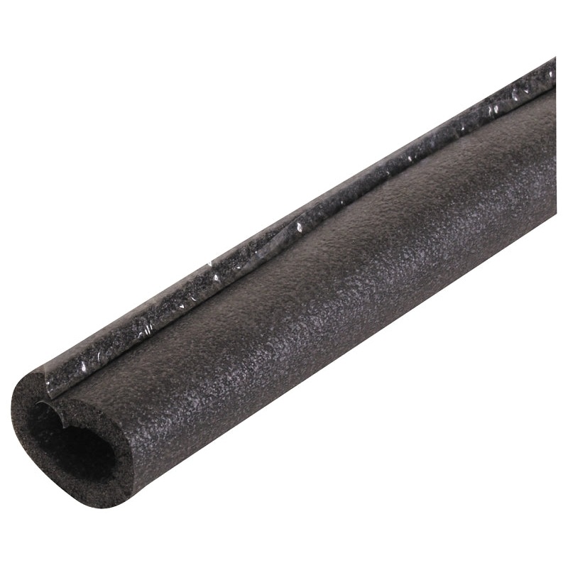 Tundra 51181T Pipe Insulation, 1-1/8 in ID x 2-1/8 in OD Dia, 6 ft L, Polyolefin, Charcoal, Pack of 30