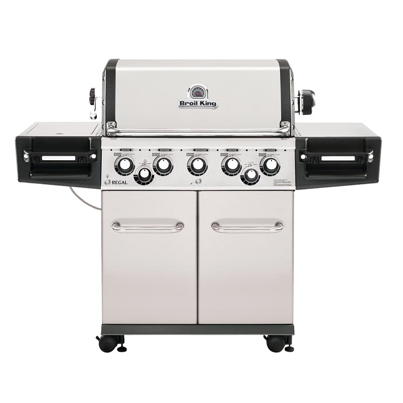 Broil King Regal 958344 Gas Grill, 55000 Btu/hr BTU, Liquid Propane, 5 -Burner, 625 sq-in Primary Cooking Surface