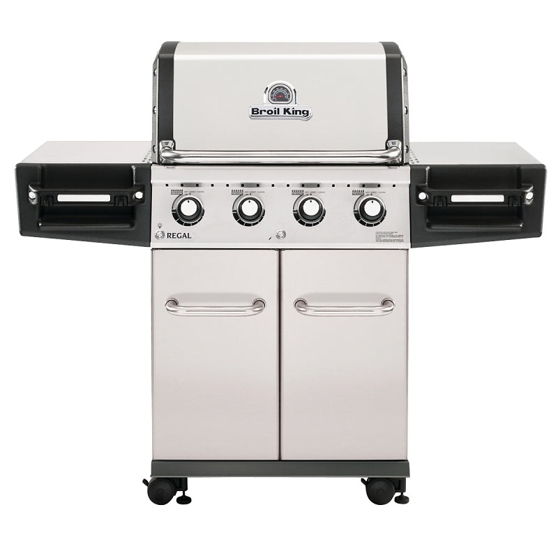 Broil King Regal Series 956314 Gas Grill, 56.3 in L x 24.8 in W x 49.2 in H Dimensons, Stainless Steel