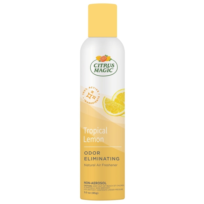 Citrus Magic 612112748-6PK Air Freshener, 3 oz Bottle, Tropical Lemon, Pack of 6