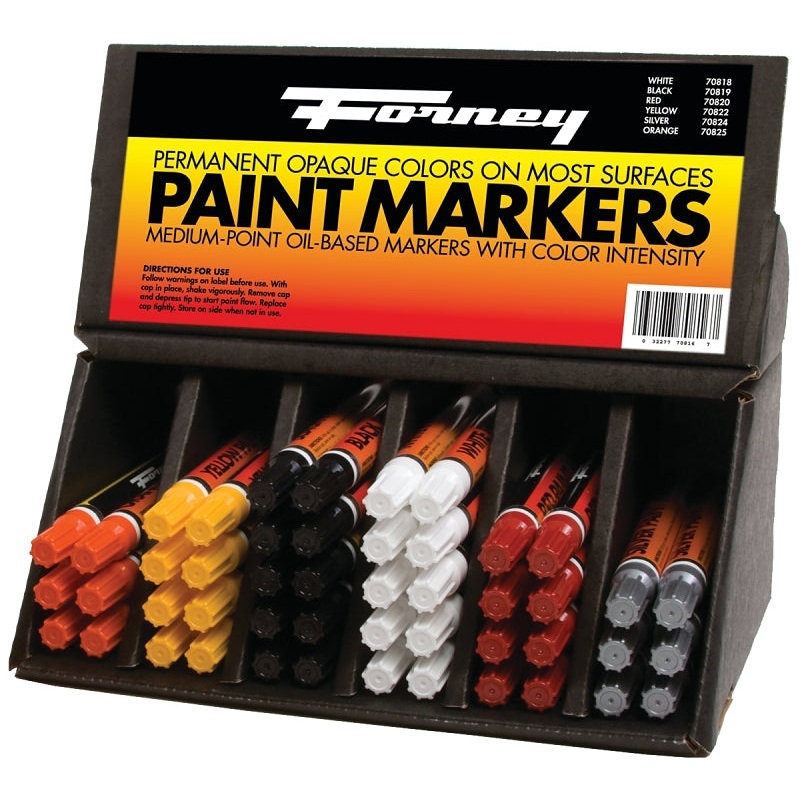 Forney 70816 Marker Paint Assortment, Assorted
