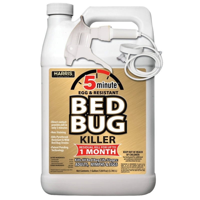 Harris GOLDBB-128 Bed Bug Killer, Liquid, Spray Application, 1 gal