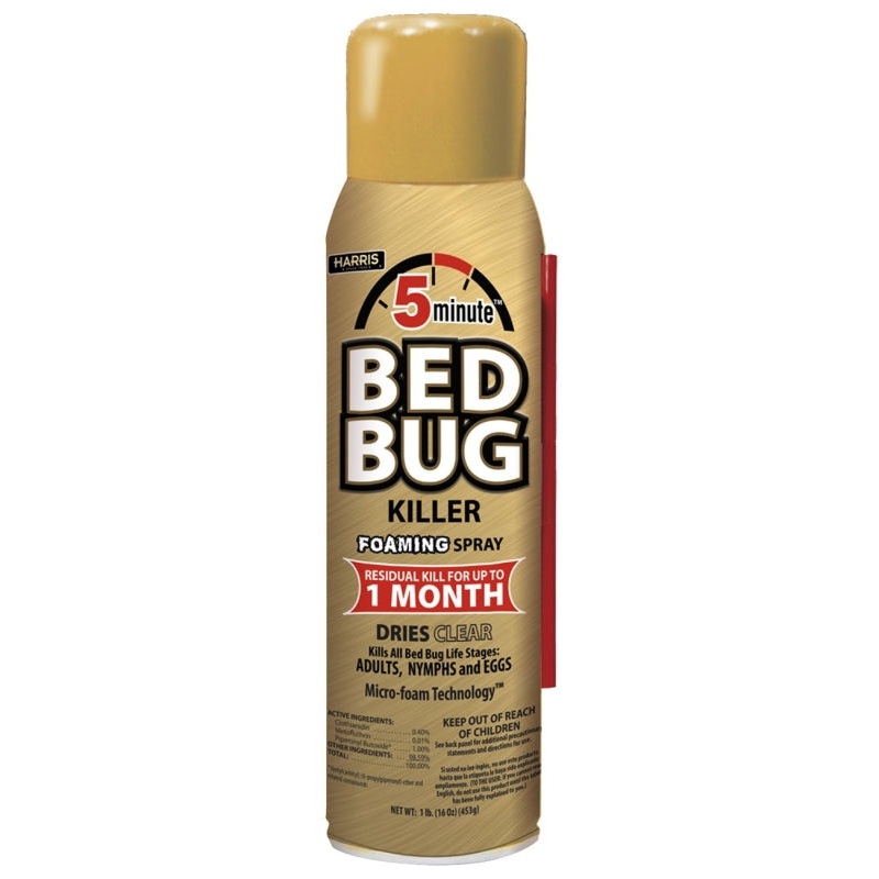 Harris GOLDBB-16A Bed Bug Killer, Spray Application, 16 oz, Aerosol Can