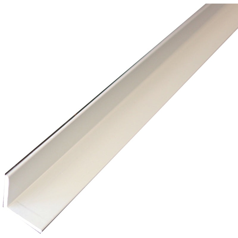 M-D 61192 Angle Stock, 1-1/2 in L Leg, 72 in L, 1/8 in Thick, Aluminum, Mill