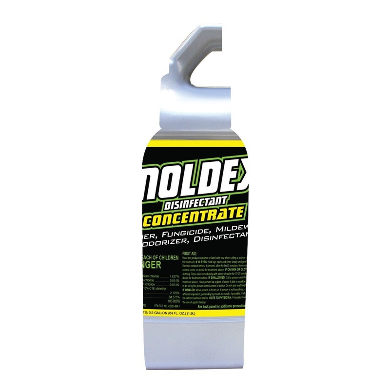 Moldex 5510 Concentrate Disinfectant, 64 oz, Liquid, Mild, Clear, Pack of 4