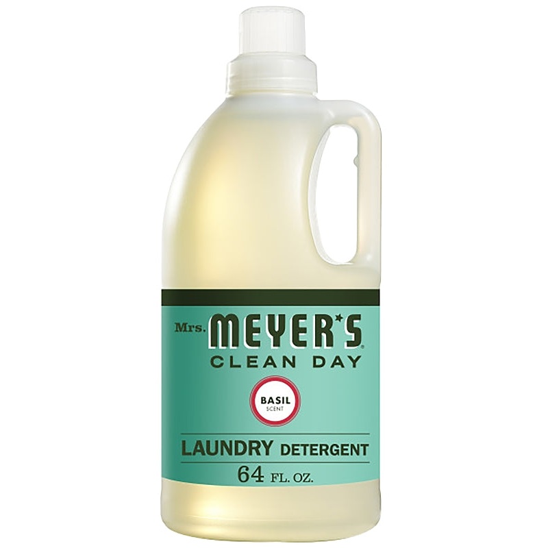 Mrs. Meyer’s Clean Day 14831 Laundry Detergent, 64 oz Bottle, Liquid, Basil
