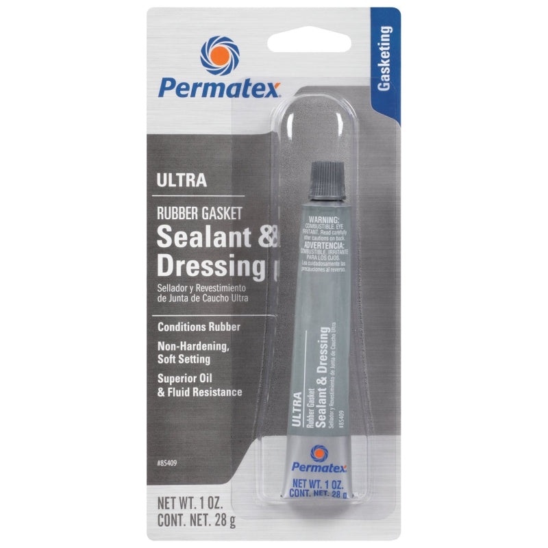 Permatex 85409 Gasket Dressing Sealant, 1 oz Tube, Liquid, Alcohol