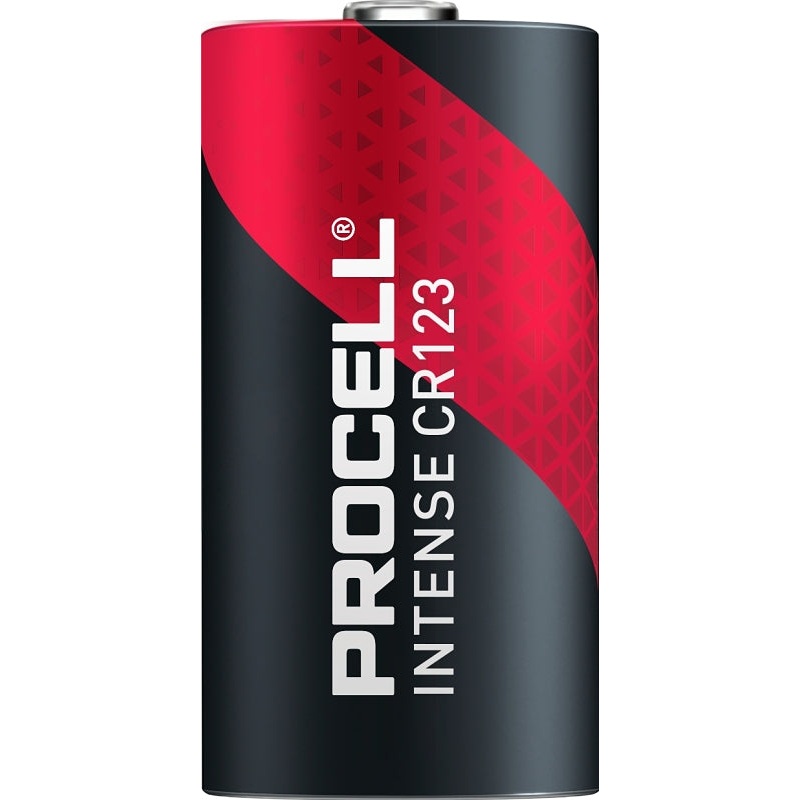 Procell PC123 High-Power Battery, 3 V Battery, 1550 mAh, CR123A Battery, Lithium Manganese Dioxide, Rechargeable: No