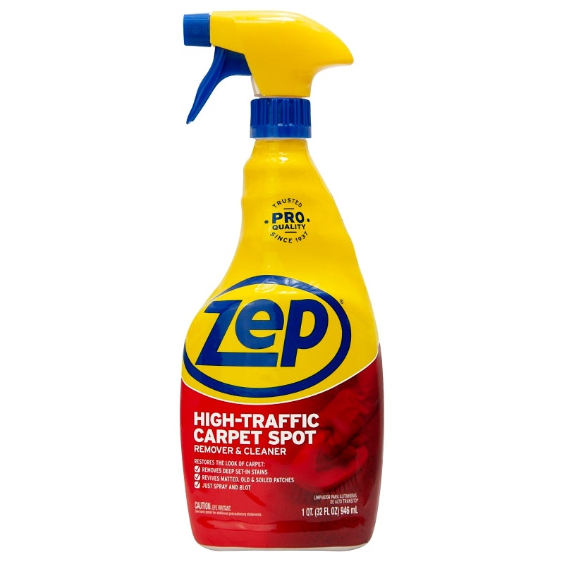 Zep ZUHTC32 Carpet Cleaner, 1 qt Bottle, Liquid, Pleasant, Clear
