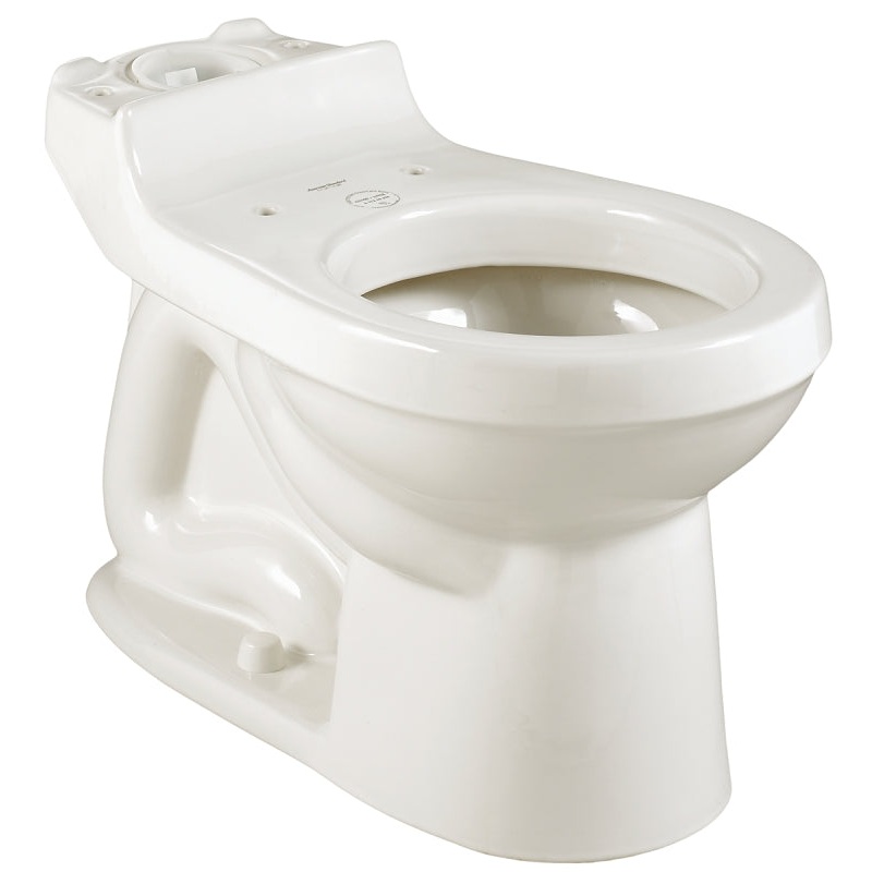 American Standard Champion Series 3395A001.020 Toilet Bowl, Elongated, 1.6 gpf Flush, 12 in Rough-In, Vitreous China
