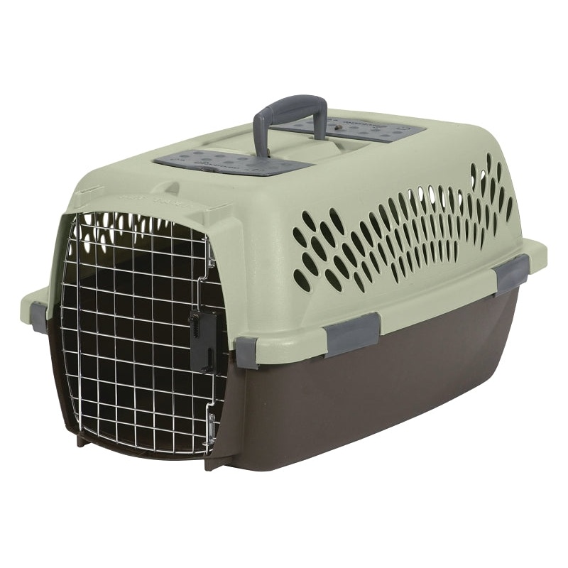 Aspenpet Pet Taxi 21088 Fashion Pet Porter, 23 in W, 15.2 in D, 11.84 in H, M, Plastic, Black/Dark Pink