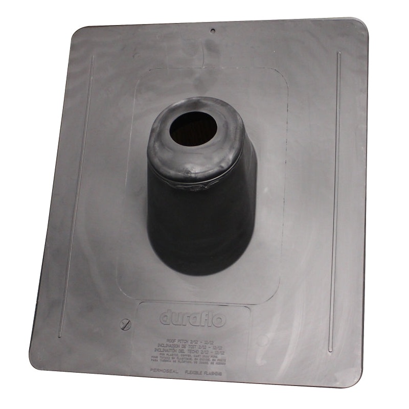 Duraflo 551142BL Roof Flashing, 15 in OAL, 13 in OAW, Thermoplastic