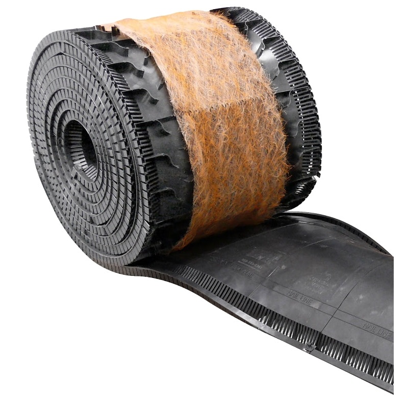 Duraflo 6025BLF Ridge Roll with Filter, 300 in OAL, 14-3/4 in OAW, 12.75 sq in/linear ft Net Free Ventilating Area