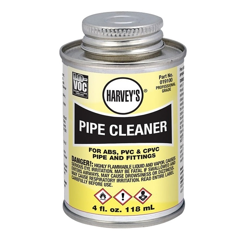 Harvey 019100-24 Pipe Cleaner, Liquid, Clear, 4 oz Can