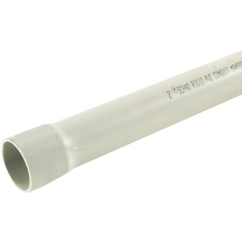 JM Eagle 67496 Conduit, 2.06 in, 10 ft L, SCH 40, PVC