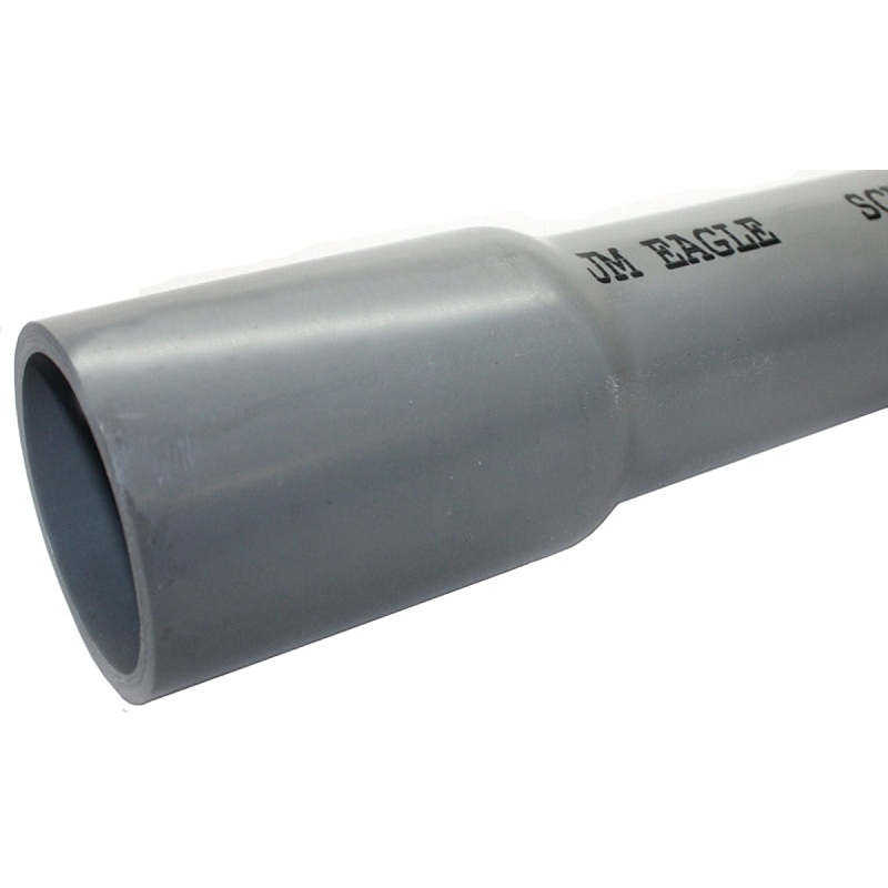 JM Eagle 67595 Conduit, 1 in, 10 ft L, SCH 80, PVC