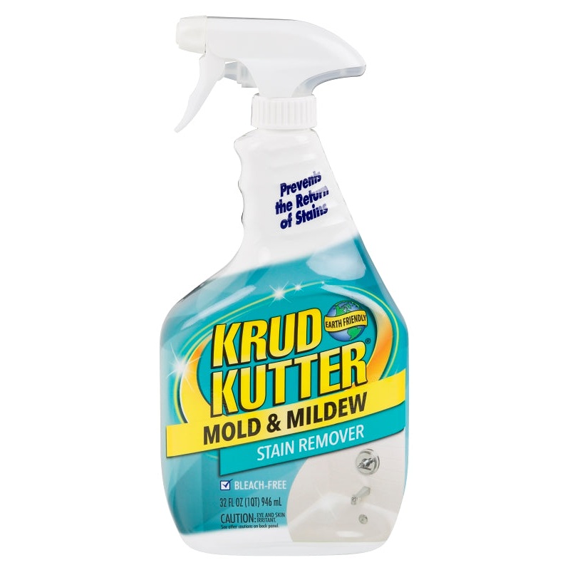 Krud Kutter 305471 Mold and Mildew Stain Remover, 32 oz, Liquid, Mild, Light Yellow