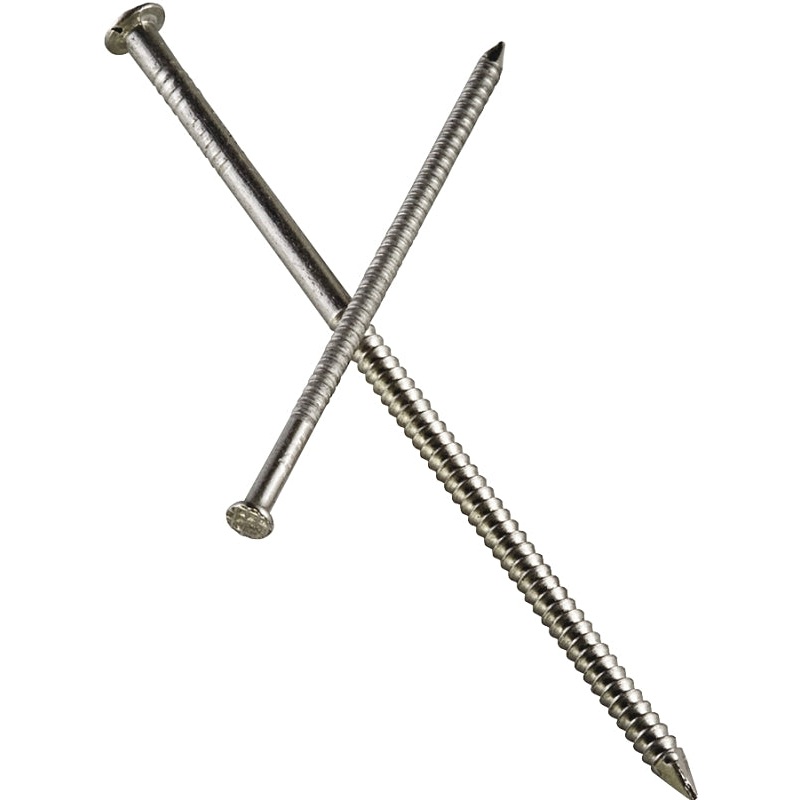 Simpson Strong-Tie T6SND1 Siding Nail, 6d, 2 in L, 316 Stainless Steel, Full Round Head, Annular Ring Shank, 1 lb