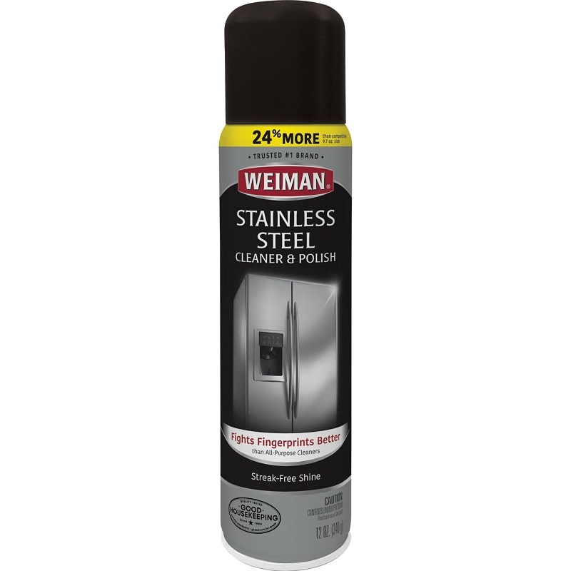Weiman 2 Cleaner and Polish, 12 oz Aerosol Can, Emulsion, Floral, White