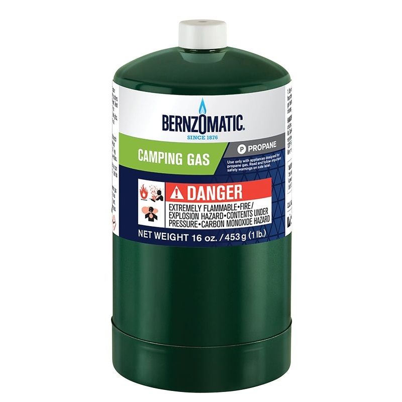 BernzOmatic 327774 Camping Gas Cylinder, 16.4 oz, Pack of 12