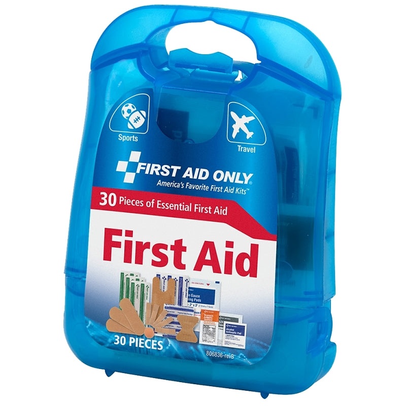 First Aid Only 91098 First Aid Kit, 29-Piece, Multi-Color, Pack of 12