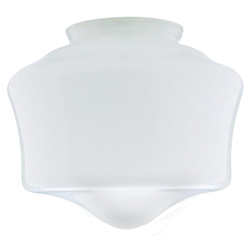 Westinghouse 8557800 Light Shade, 7-1/4 in Dia, Schoolhouse, Glass, White, Pack of 6