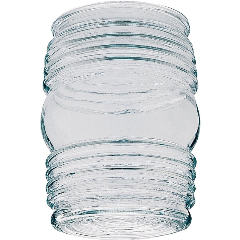 Westinghouse 8561700 Light Shade, 3-5/8 in Dia, Jelly Jar, Glass, Clear, Pack of 6