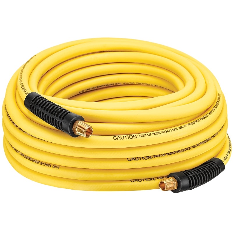 Bostitch HOPB1450 Air Hose, 1/4 in OD, 50 ft L, 300 psi Pressure, PVC/Rubber, Yellow