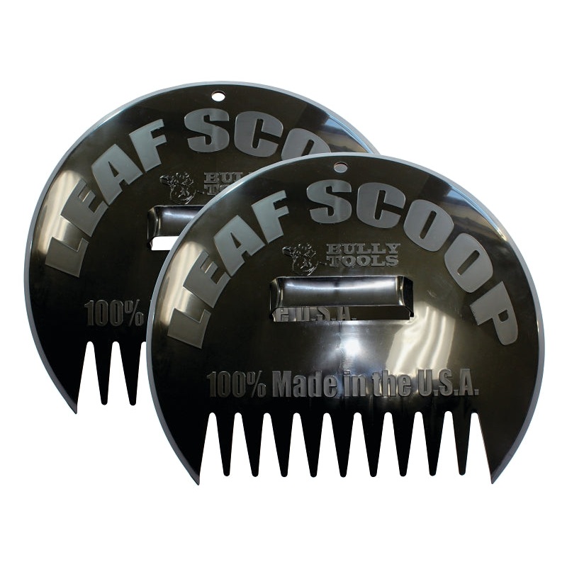 BULLY Tools 1000 Leaf Scoop, 12-1/2 in L, 14-5/8 in W, Polymer Blade, Polypropylene Handle, Pack of 12