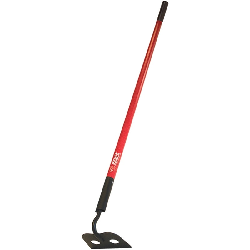 BULLY Tools 92360 Mason Hoe, 4-1/4 in L Blade, 6-1/2 in W Blade, Steel Blade, 57 in L Handle, Fiberglass Handle