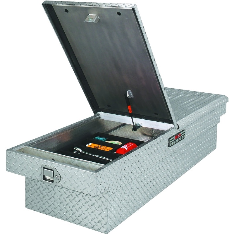 Delta 1-238000/238000 Crossover Truck Box, 9.2 cu-ft, 4-Compartment, 70 in L, 21 in W, 14-1/4 in H, Aluminum