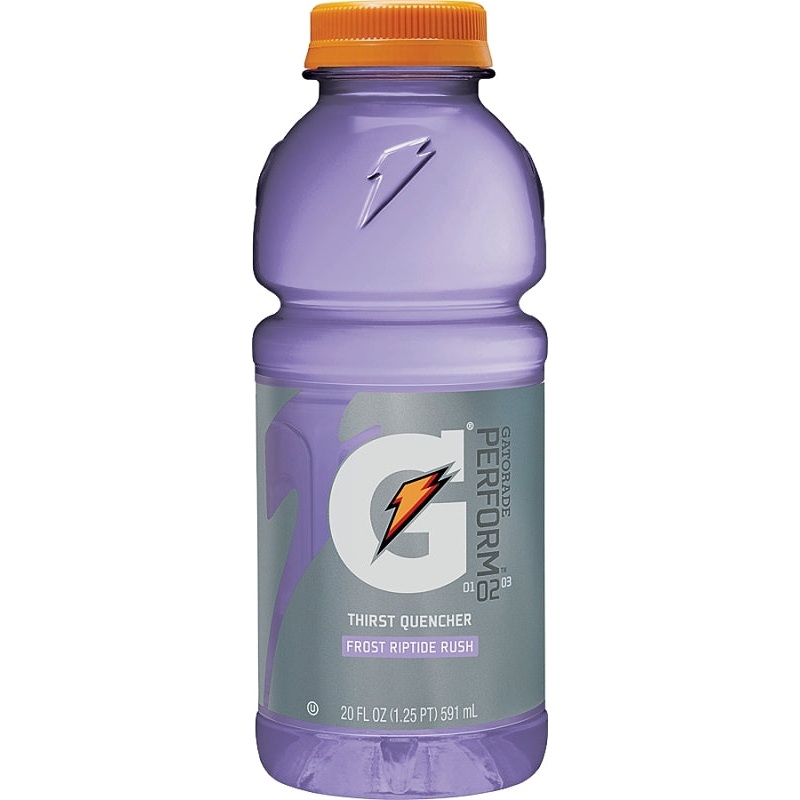 Gatorade 32488 Thirst Quencher Sports Drink, Liquid, Riptide Rush Flavor, 20 oz Bottle, Pack of 24