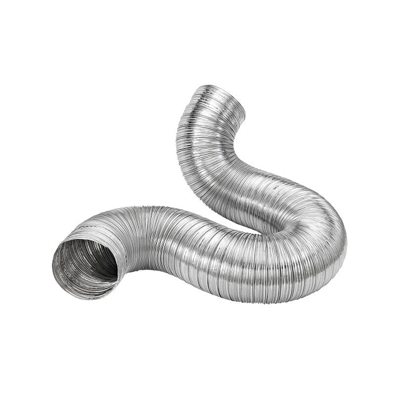 Lambro 308 Flexible Semi-Rigid Duct, 7 in, 8 ft L, Aluminum