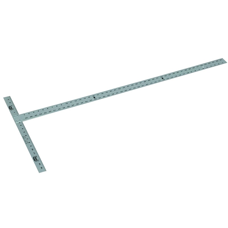 Marshalltown 27 T-Square, 47-7/8 in L, 22 in W, 1/8 in Thick, Aluminum