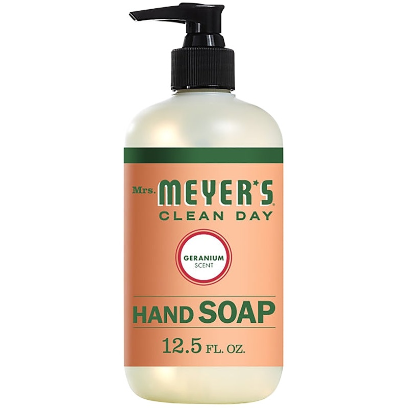 Mrs. Meyer’s 13104 Hand Soap, Liquid, Geranium, 12.5 oz Bottle