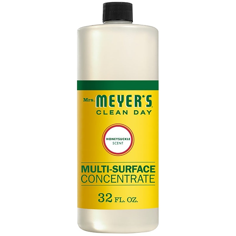 Mrs. Meyer’s Clean Day 17540 Cleaner Concentrate, 32 oz Bottle, Honeysuckle