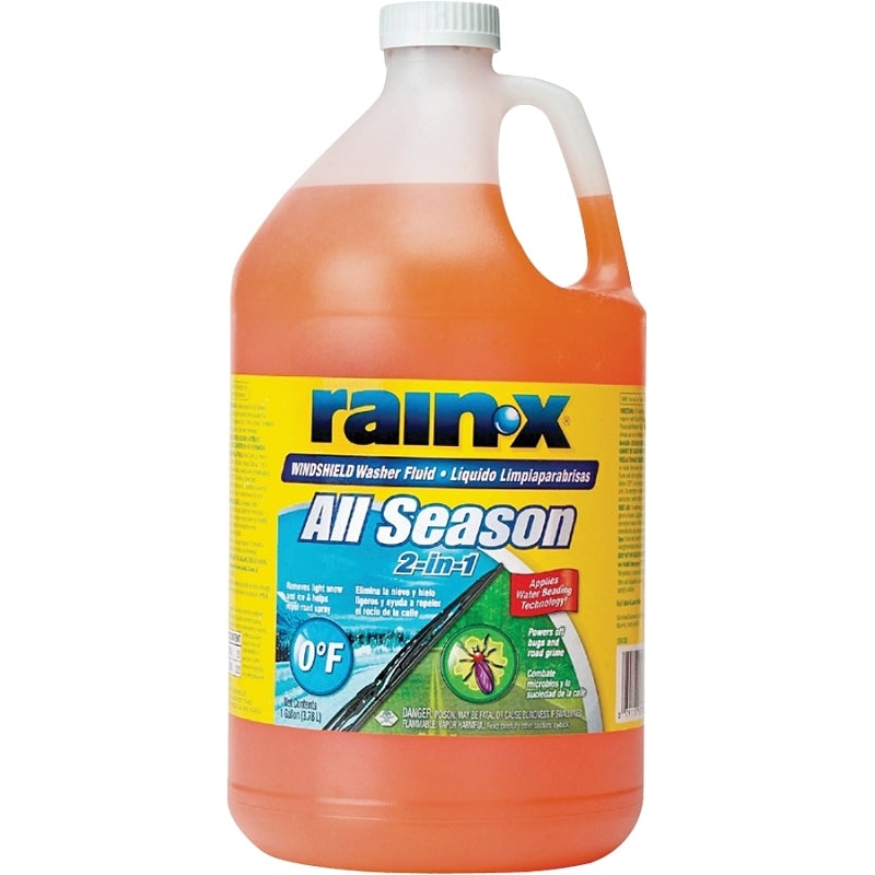 Rain-X 113625 Windshield Washer Fluid, Orange, 3.78 L, Pack of 6