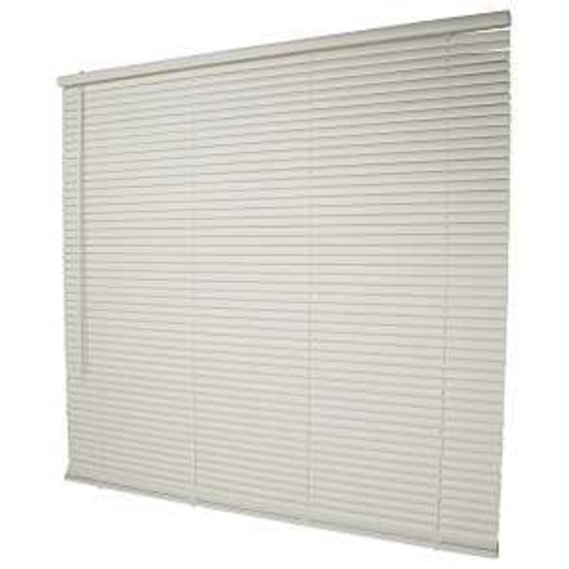 Simple Spaces PVCMB-15AA Blind, 64 in L, 47 in W, Vinyl, Alabaster, Pack of 4