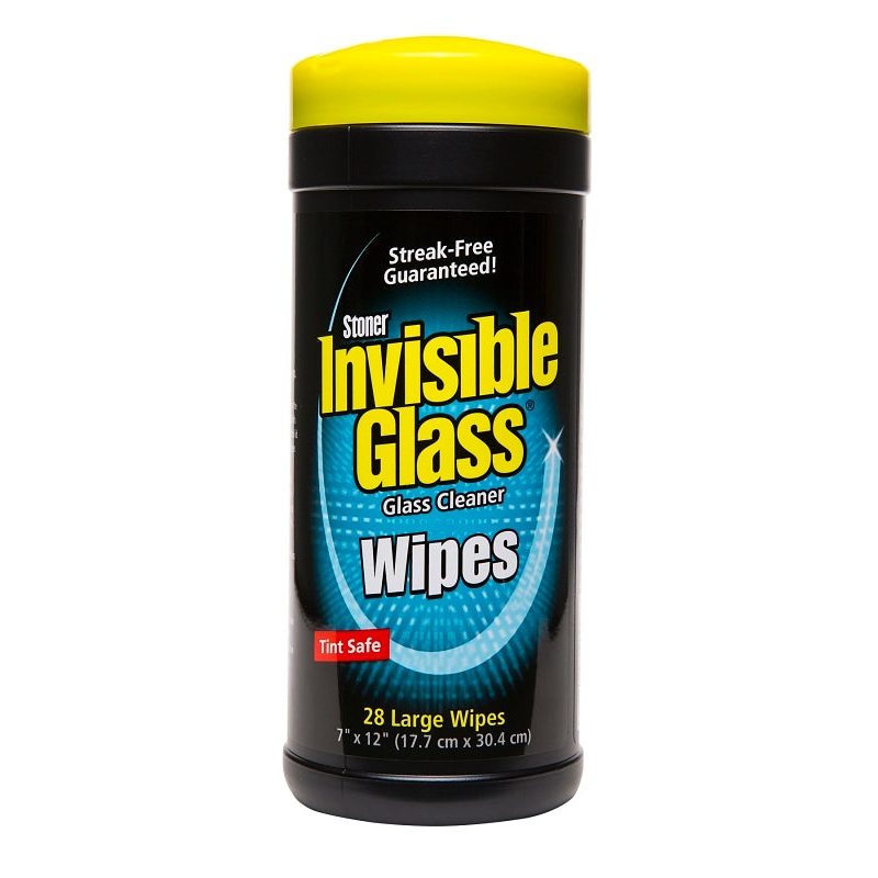 Stoner 7873250 Invisible Glass Wipes, Canister, Bulk Wipe, Mild Alcohol