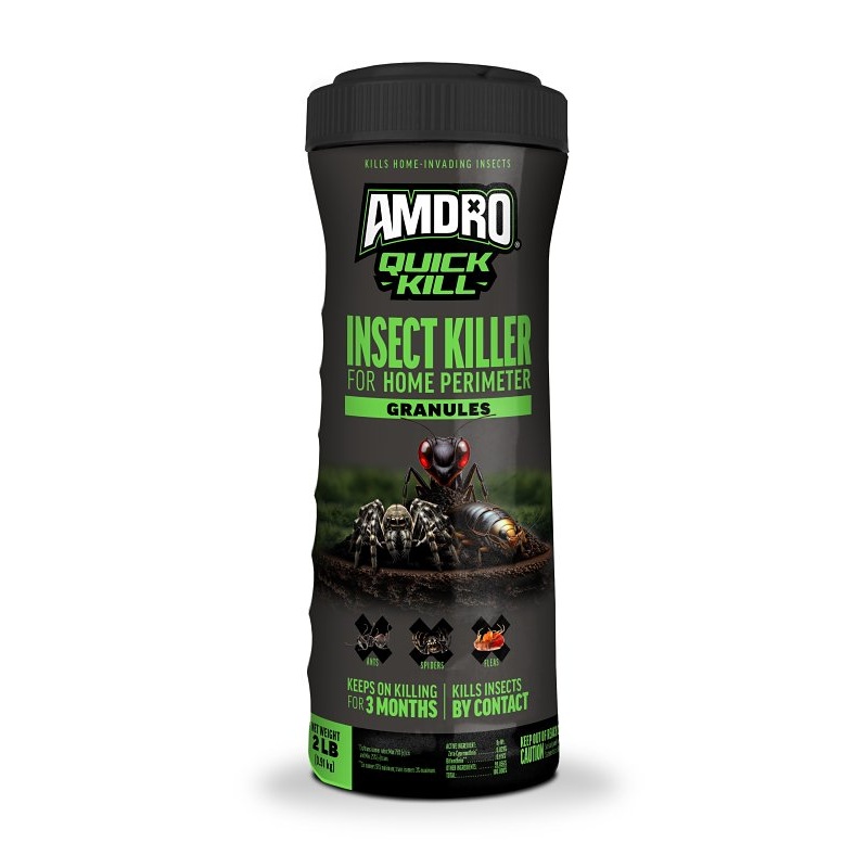 Amdro QUICK KILL 100526851 Home Perimeter Insect Killer, Granular, Outdoor, 2 lb Bottle