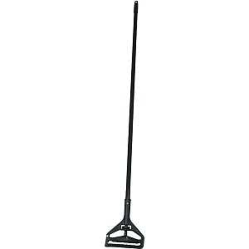 Birdwell 535-12 Mop Handle, 15/16 in Dia, 60 in L, Clamp, Metal/Vinyl, Black