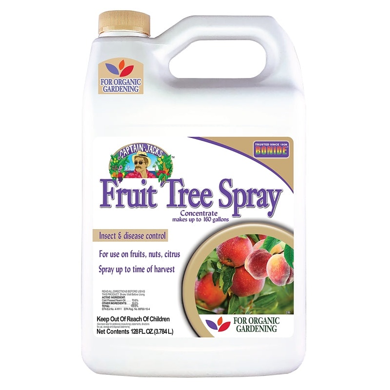 Bonide Captain Jack’s 2005 Concentrated Fruit Tree Insecticide, Liquid, Spray Application, Home, Home Garden, 1 gal, Pack of 4